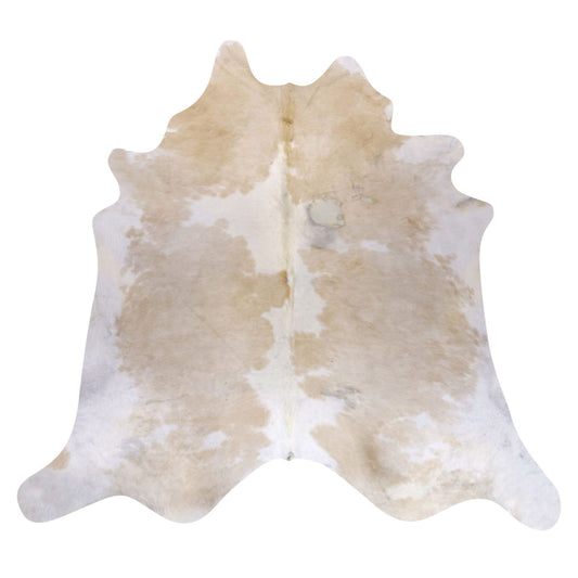 Natural Brazilian Cowhide Rug -  Ivory & Beige