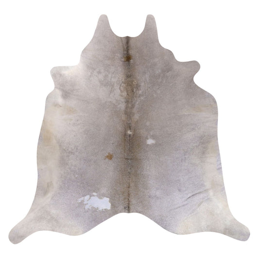 Natural Brazilian Cowhide Rug -  Grey & Ivory