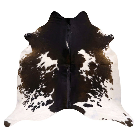 Natural Brazilian Cowhide Rug -  Espresso, Ivory & Chocolate