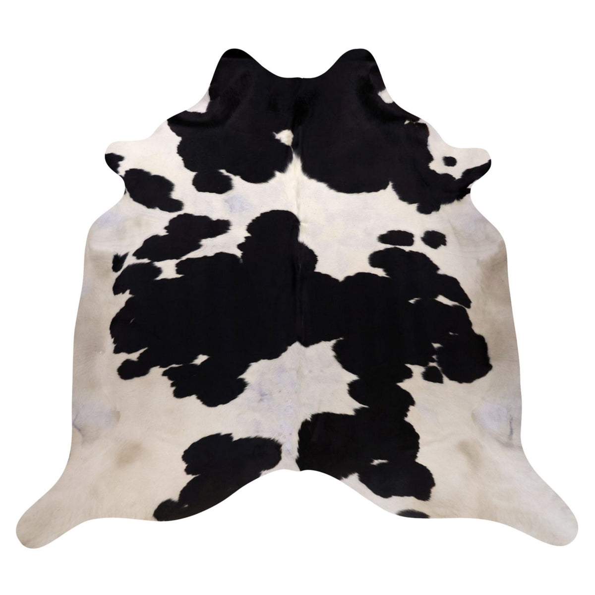 Natural Brazilian Cowhide Rug -  Ivory & Espresso