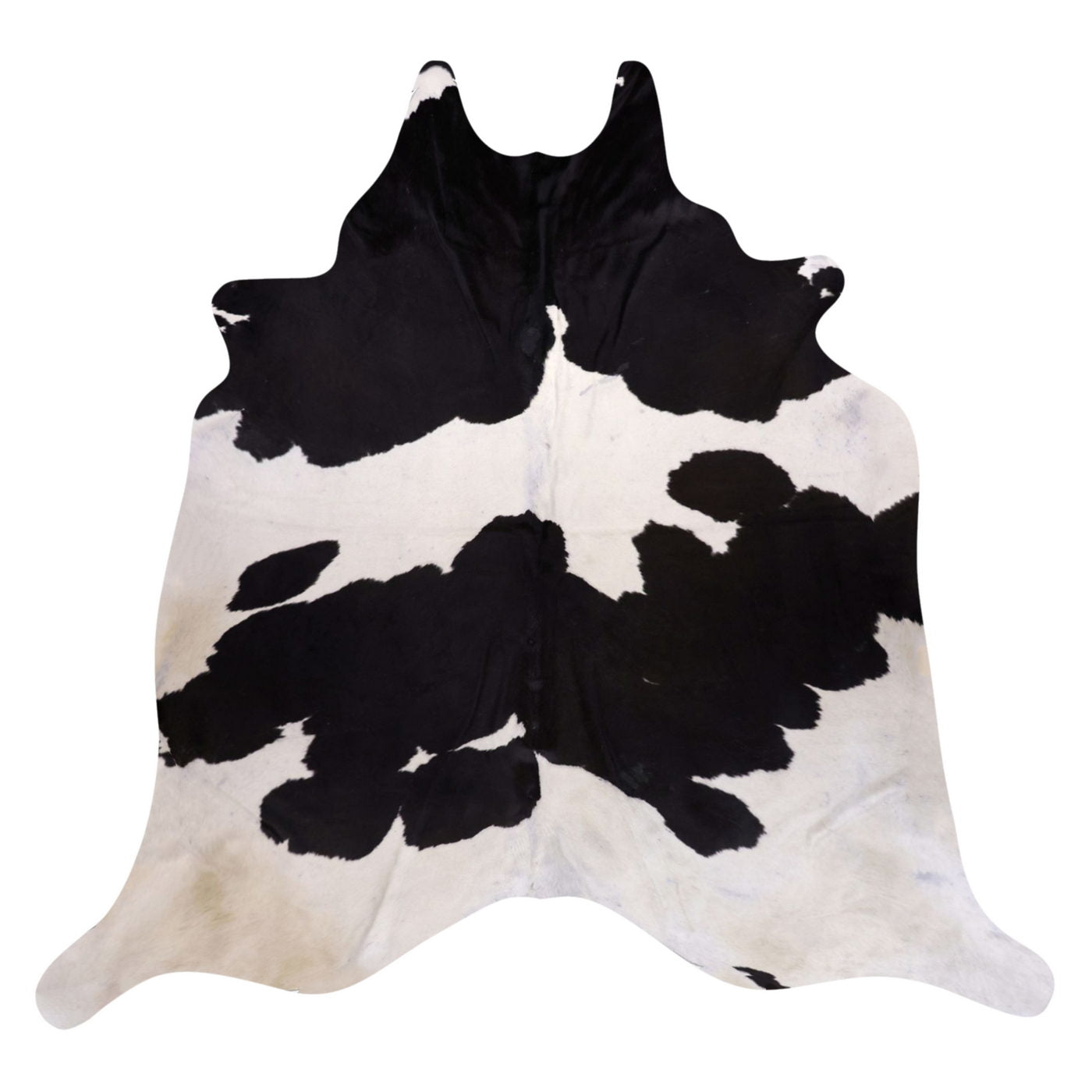 Natural Brazilian Cowhide Rug -  Espresso & Ivory