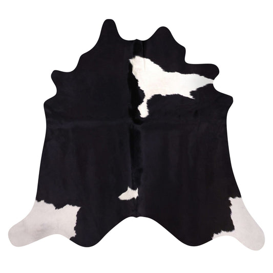 Natural Brazilian Cowhide Rug -  Espresso & Ivory