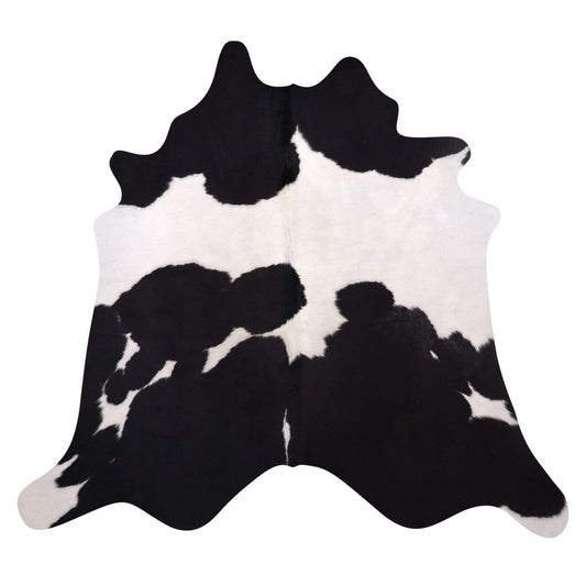 Natural Brazilian Cowhide Rug -  Espresso & Ivory