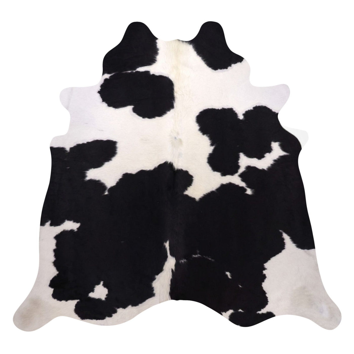 Natural Brazilian Cowhide Rug -  Espresso & Ivory