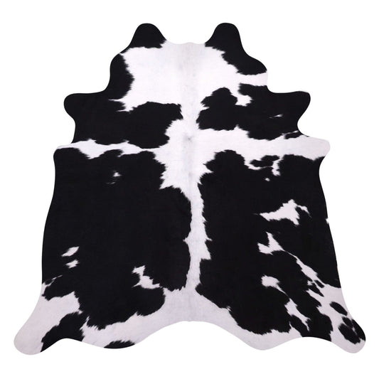 Natural Brazilian Cowhide Rug -  Espresso & Ivory