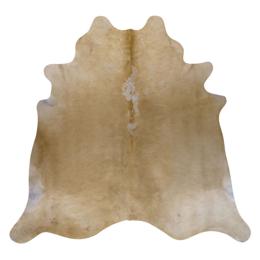 Natural Brazilian Cowhide Rug -  Caramel & Beige