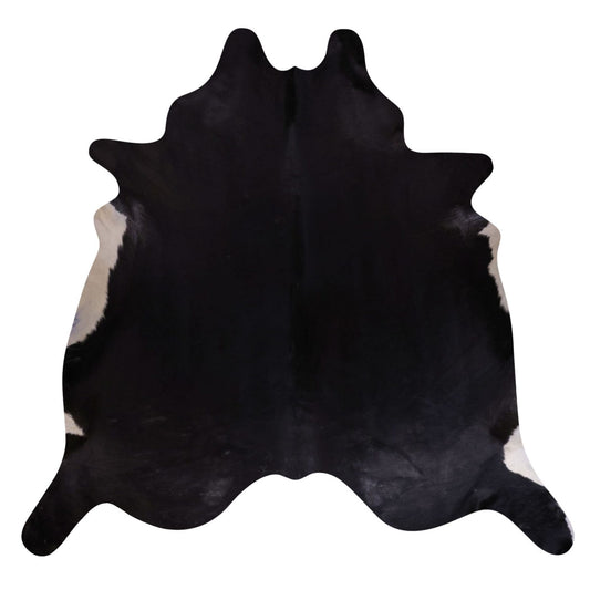 Natural Brazilian Cowhide Rug -  Espresso & Ivory
