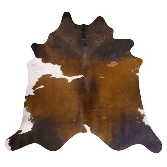 Natural Brazilian Cowhide Rug -  Mocha, Espresso & Ivory