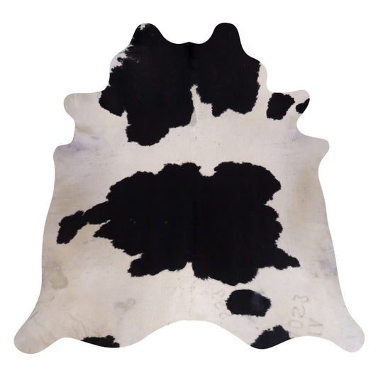 Natural Brazilian Cowhide Rug -  Ivory & Espresso