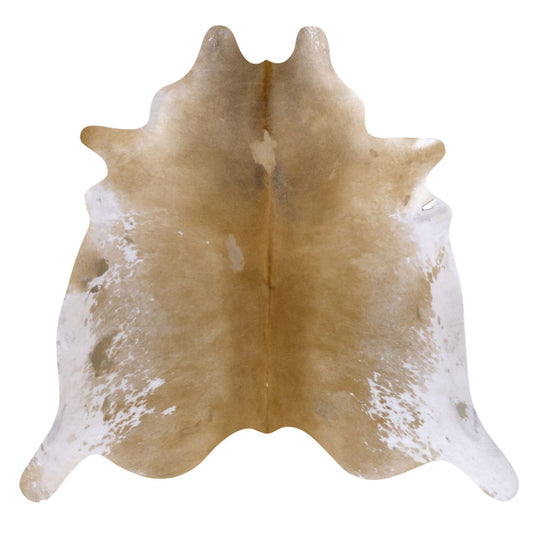 Natural Brazilian Cowhide Rug -  Caramel & Ivory