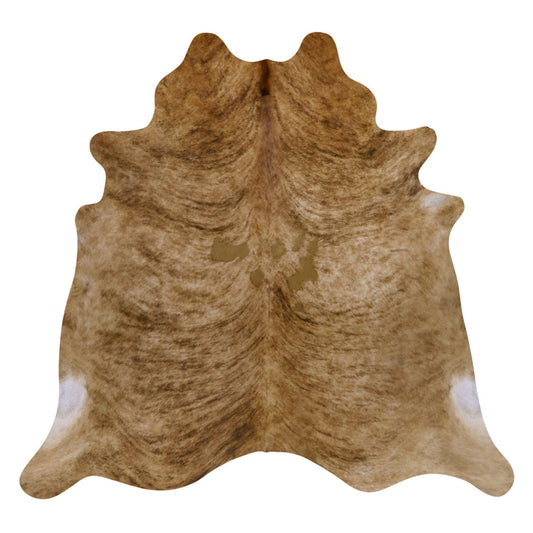 Natural Brazilian Cowhide Rug -  Caramel, Espresso & Ivory