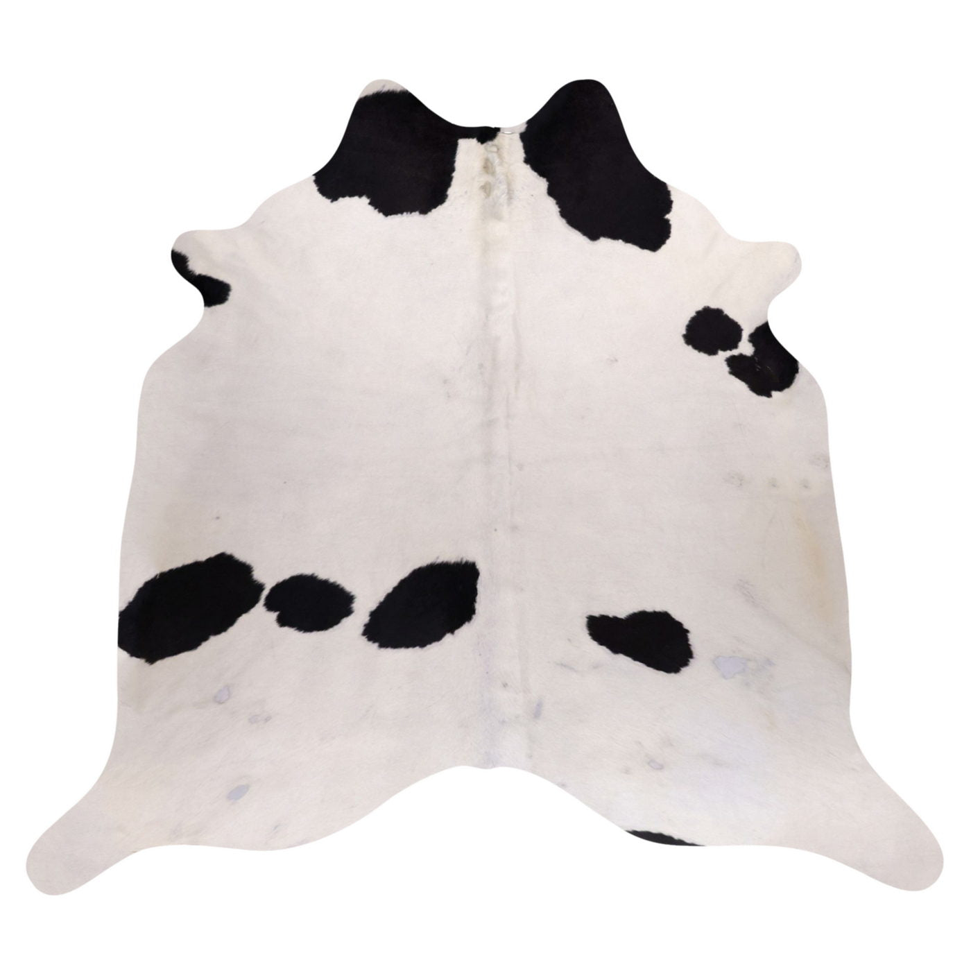 Natural Brazilian Cowhide Rug -  Ivory & Espresso