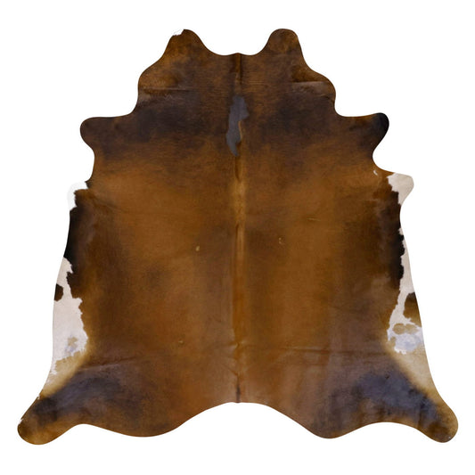 Natural Brazilian Cowhide Rug -  Mocha, Espresso & Ivory