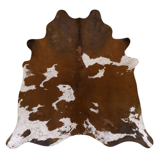 Natural Brazilian Cowhide Rug -  Mocha & Ivory