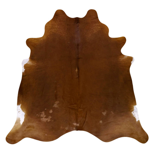Natural Brazilian Cowhide Rug -  Mocha & Ivory