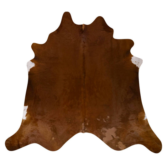 Natural Brazilian Cowhide Rug -  Mocha & Ivory
