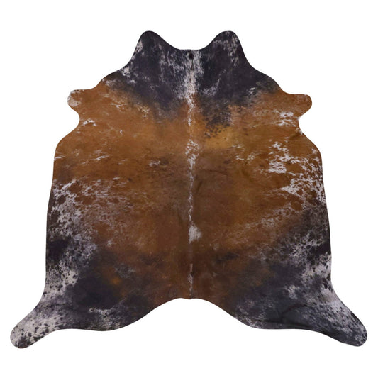 Natural Brazilian Cowhide Rug -  Espresso, Chocolate & Ivory