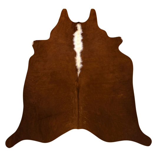 Natural Brazilian Cowhide Rug -  Mocha & Ivory