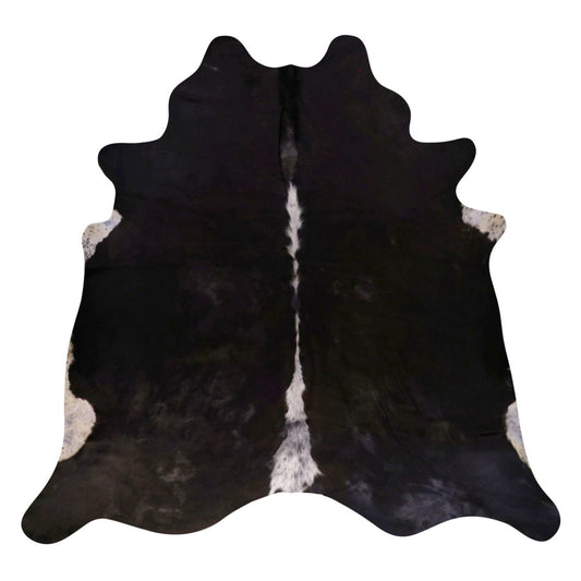 Natural Brazilian Cowhide Rug -  Espresso & Ivory
