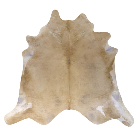 Natural Brazilian Cowhide Rug -  Caramel & Ivory