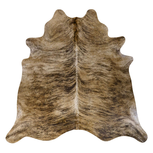 Natural Brazilian Cowhide Rug -  Taupe, Caramel & Espresso