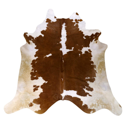 Natural Brazilian Cowhide Rug -  Mocha, Ivory & Caramel