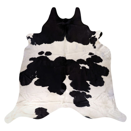 Natural Brazilian Cowhide Rug -  Espresso & Ivory