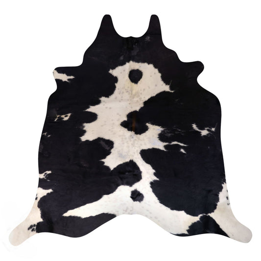 Natural Brazilian Cowhide Rug -  Espresso & Ivory