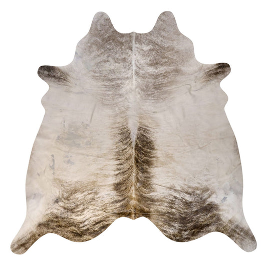 Natural Brazilian Cowhide Rug -  Ivory, Taupe & Grey