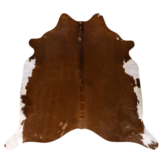 Natural Brazilian Cowhide Rug -  Mocha & Ivory