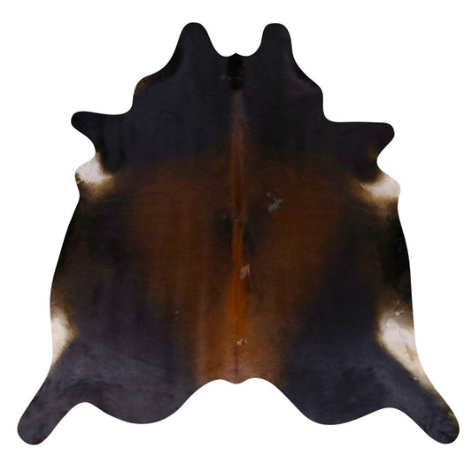 Natural Brazilian Cowhide Rug -  Espresso, Mocha & Ivory