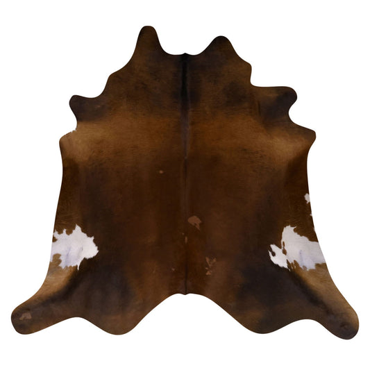 Natural Brazilian Cowhide Rug -  Mocha, Chocolate & Ivory