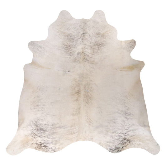 Natural Brazilian Cowhide Rug -  Ivory & Grey