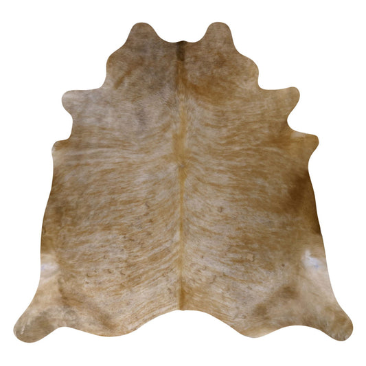 Natural Brazilian Cowhide Rug -  Caramel, Taupe & Ivory