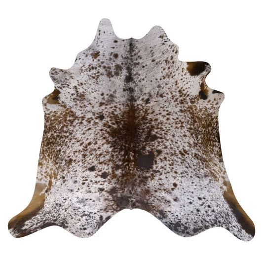 Natural Brazilian Cowhide Rug -  Ivory, Mocha & Espresso