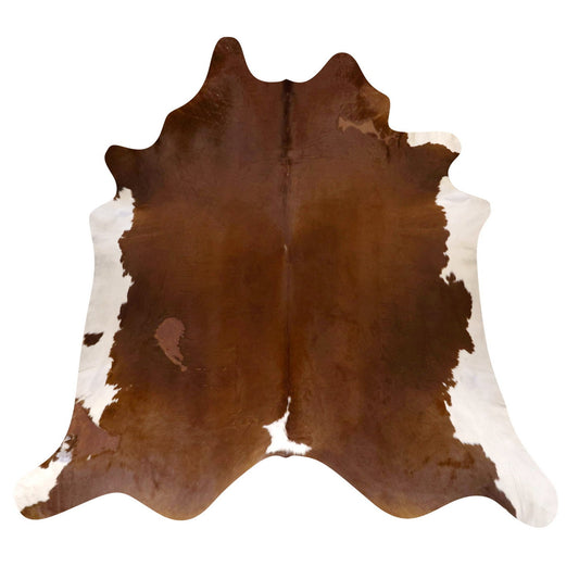 Natural Brazilian Cowhide Rug -  Mocha & Ivory