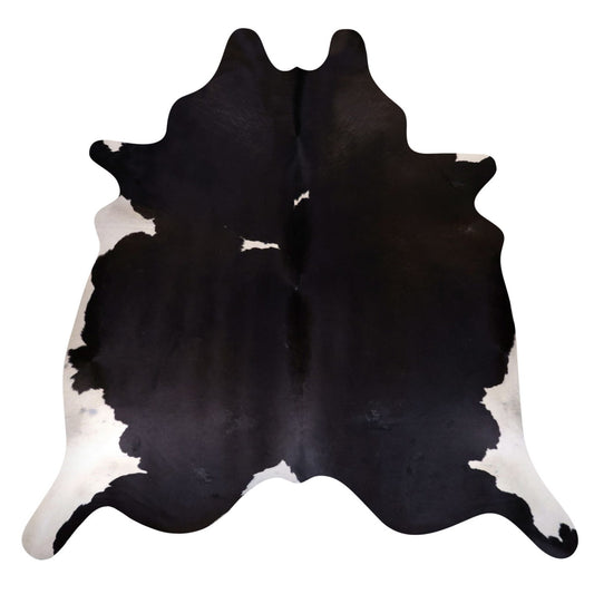 Natural Brazilian Cowhide Rug -  Espresso & Ivory