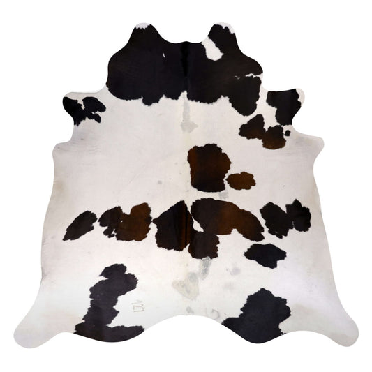 Natural Brazilian Cowhide Rug -  Ivory & Chocolate