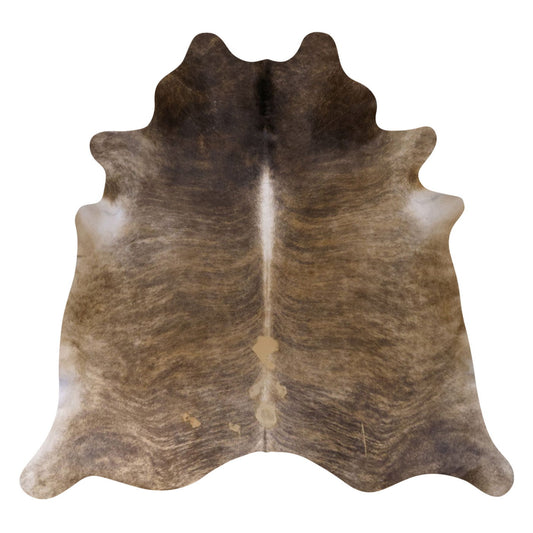 Natural Brazilian Cowhide Rug -  Caramel, Espresso & Ivory