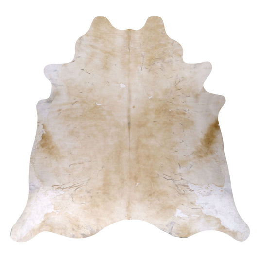 Natural Brazilian Cowhide Rug -  Beige & Ivory