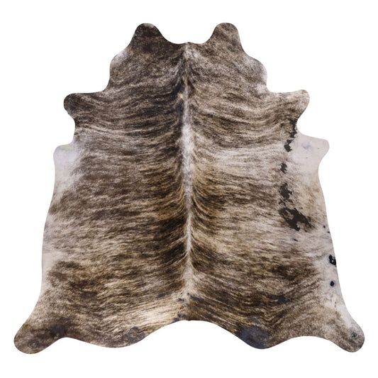 Natural Brazilian Cowhide Rug -  Mushroom, Taupe & Ivory