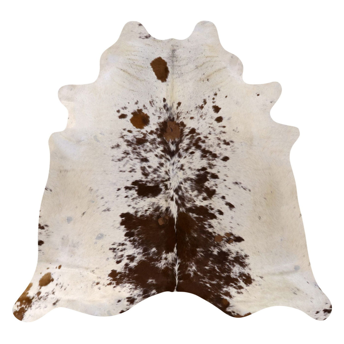 Natural Brazilian Cowhide Rug -  Ivory & Chocolate