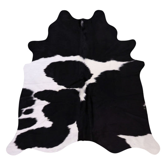Natural Brazilian Cowhide Rug -  Espresso & Ivory