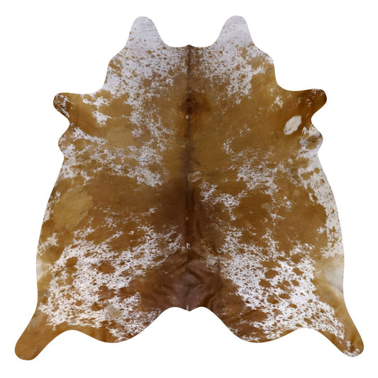 Natural Brazilian Cowhide Rug -  Caramel, Mocha & Ivory