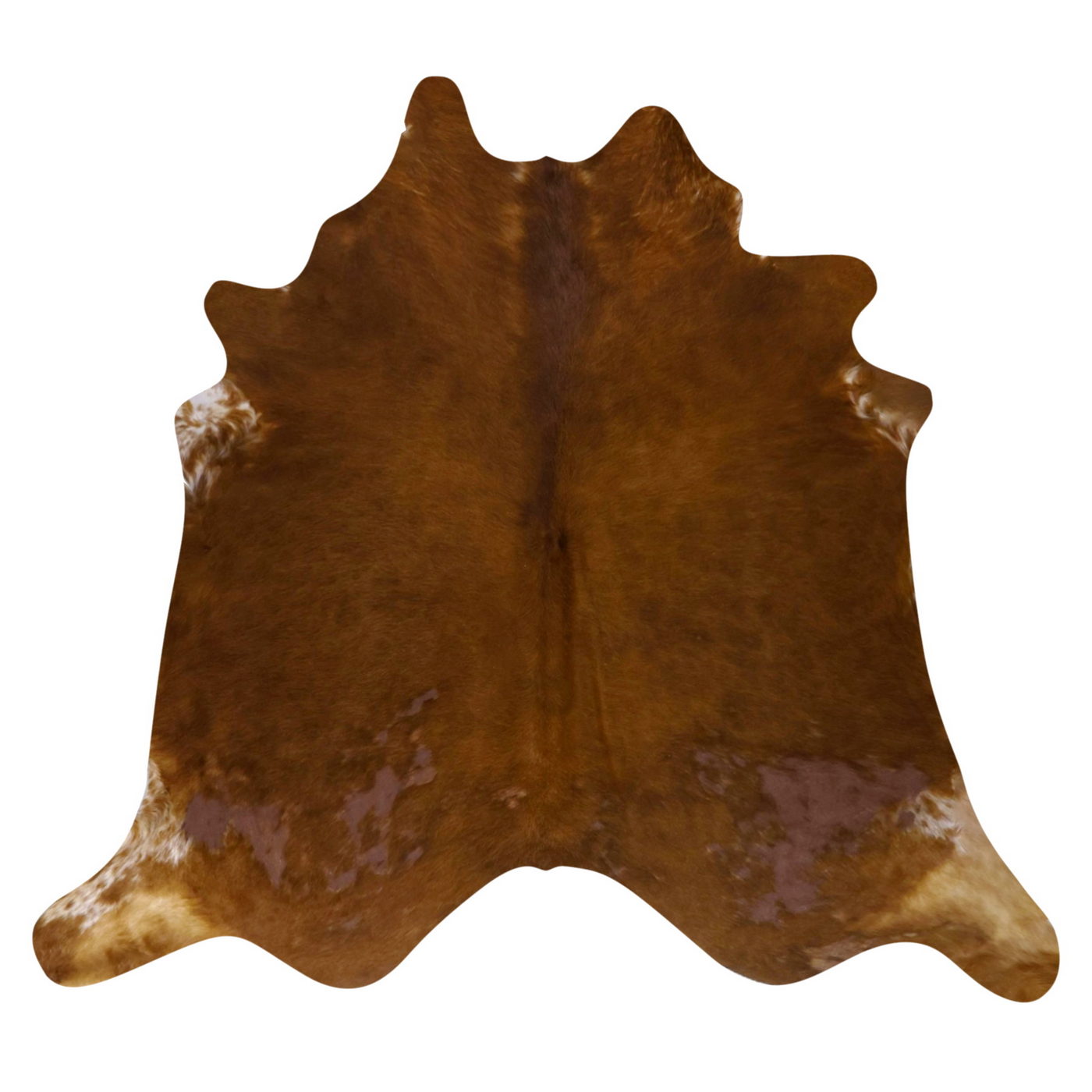 Natural Brazilian Cowhide Rug -  Mocha & Beige
