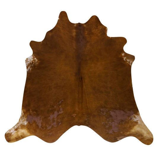 Natural Brazilian Cowhide Rug -  Mocha & Beige
