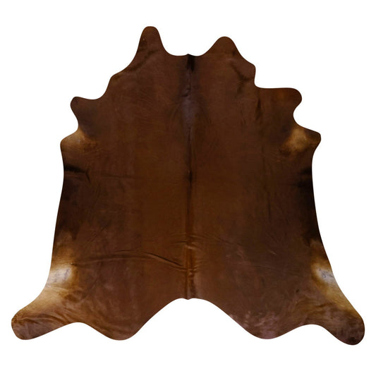 Natural Brazilian Cowhide Rug -  Mocha & Beige