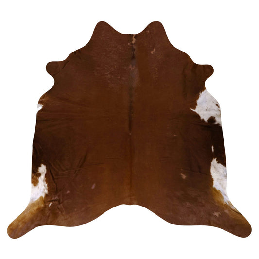 Natural Brazilian Cowhide Rug -  Mocha & Ivory