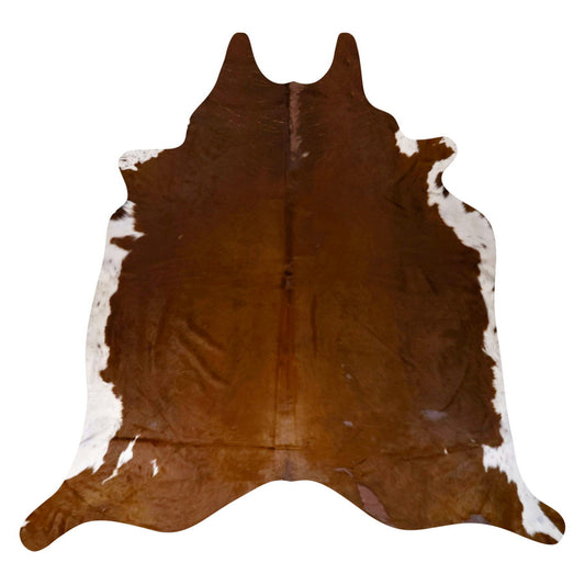 Natural Brazilian Cowhide Rug -  Mocha & Ivory