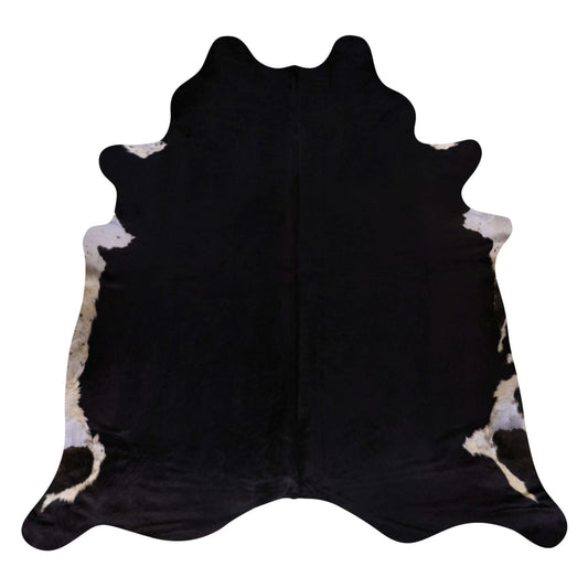 Natural Brazilian Cowhide Rug -  Espresso & Ivory